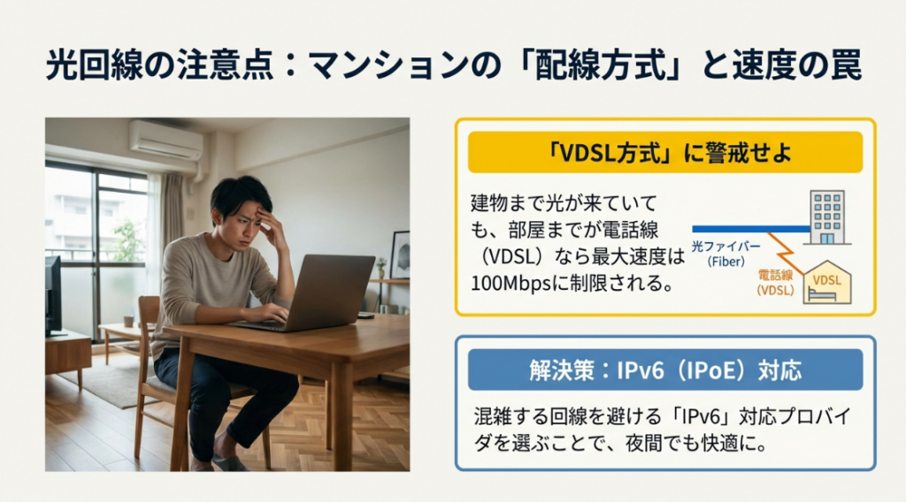 速度重視ならマンションタイプや戸建ての回線速度を確認