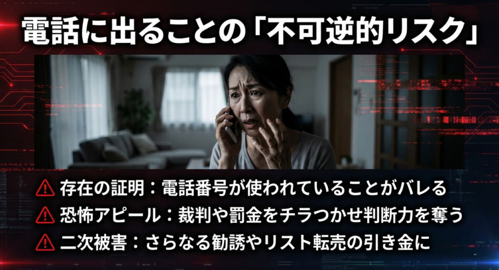 出たらどうなる?応答時の不可逆的リスク